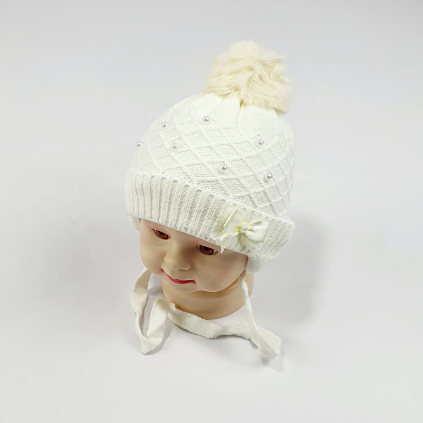 Шапка малютка арт.1006 (молочный)